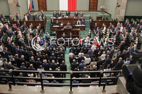  22.07.2016 WARSZAWA SEJM<br />POSIEDZENIE SEJMU RP<br />N/Z SLUBOWANIE SALA OBRAD WIDOK VIEW POSLOWIE<br /> 