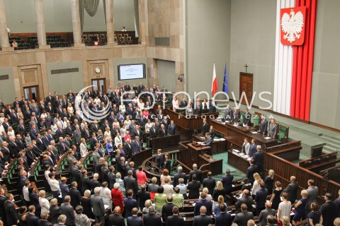  22.07.2016 WARSZAWA SEJM<br />POSIEDZENIE SEJMU RP<br />N/Z SLUBOWANIE SALA OBRAD WIDOK VIEW <br /> 
