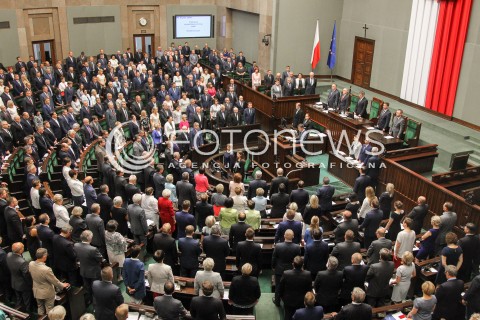  22.07.2016 WARSZAWA SEJM<br />POSIEDZENIE SEJMU RP<br />N/Z SLUBOWANIE SALA OBRAD WIDOK VIEW <br /> 