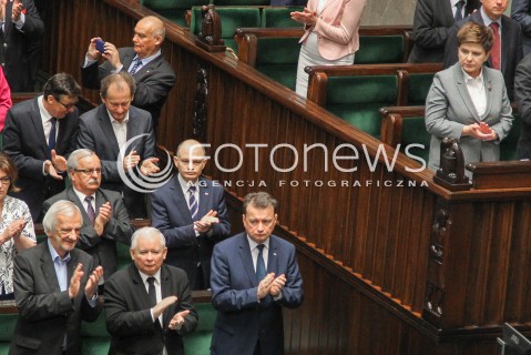  22.07.2016 WARSZAWA SEJM<br />POSIEDZENIE SEJMU RP<br />N/Z JAROSLAW KACZYNSKI RYSZARD TERLECKI MARIUSZ BLASZCZAK BEATA SZYDLO<br /> 