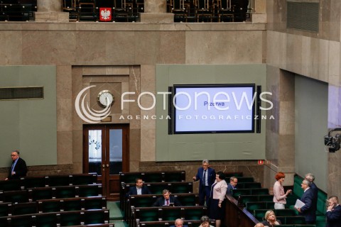  22.07.2016 WARSZAWA SEJM<br />POSIEDZENIE SEJMU RP<br />N/Z SALA OBRAD PRZERWA WIDOK VIEW<br /> 