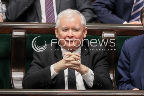  22.07.2016 WARSZAWA SEJM<br />POSIEDZENIE SEJMU RP<br />N/Z JAROSLAW KACZYNSKI<br /> 