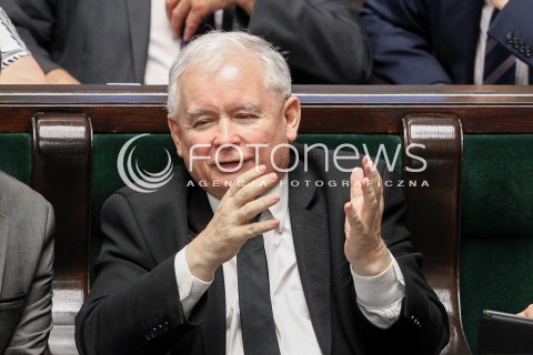  22.07.2016 WARSZAWA SEJM<br />POSIEDZENIE SEJMU RP<br />N/Z JAROSLAW KACZYNSKI<br /> 