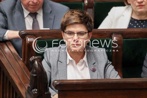  22.07.2016 WARSZAWA SEJM<br />POSIEDZENIE SEJMU RP<br />N/Z PREMIER BEATA SZYDLO<br /> 