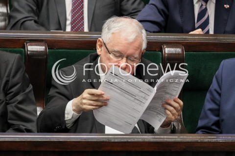  22.07.2016 WARSZAWA SEJM<br />POSIEDZENIE SEJMU RP<br />N/Z JAROSLAW KACZYNSKI<br /> 