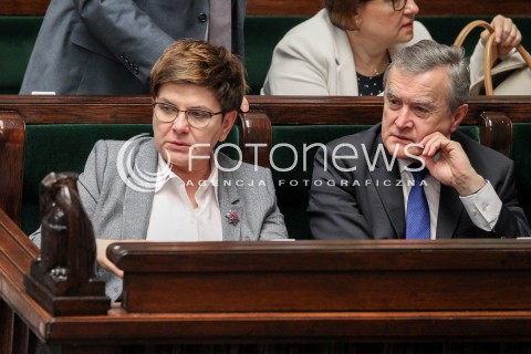  22.07.2016 WARSZAWA SEJM<br />POSIEDZENIE SEJMU RP<br />N/Z PREMIER BEATA SZYDLO PIOTR GLINSKI<br /> 