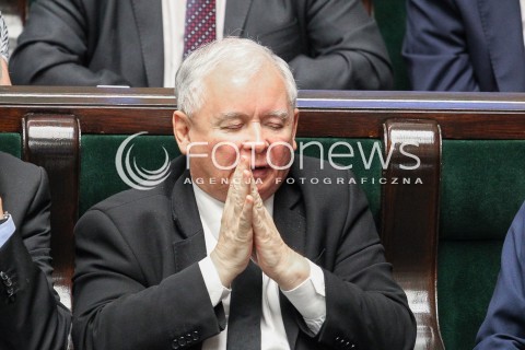  22.07.2016 WARSZAWA SEJM<br />POSIEDZENIE SEJMU RP<br />N/Z JAROSLAW KACZYNSKI <br /> 