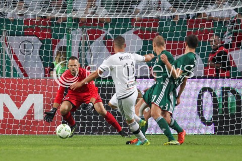  23.07.2016 WARSZAWA PILKA NOZNA <br />FOOTBALL EKSTRAKLASA STADION LEGII<br />MECZ LEGIA WARSZAWA - SLASK WROCLAW<br />N/Z ATAK NA BRAMKE SLASK WROCLAW<br /> 