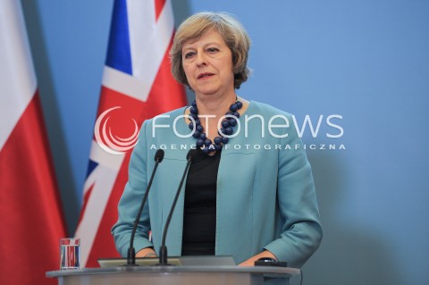  28.07.2016 WARSZAWA<br />WIZYTA PREMIER WIELKIEJ BRYTANII<br />N/Z PREMIER WIELKIEJ BRYTANII THERESA MAY<br /> 