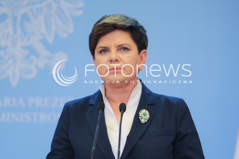  28.07.2016 WARSZAWA<br />WIZYTA PREMIER WIELKIEJ BRYTANII<br />N/Z PREMIER RP BEATA SZYDLO<br /> 