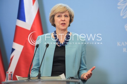  28.07.2016 WARSZAWA<br />WIZYTA PREMIER WIELKIEJ BRYTANII<br />N/Z PREMIER WIELKIEJ BRYTANII THERESA MAY<br /> 