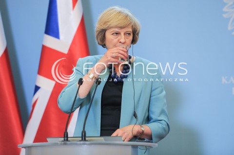  28.07.2016 WARSZAWA<br />WIZYTA PREMIER WIELKIEJ BRYTANII<br />N/Z PREMIER WIELKIEJ BRYTANII THERESA MAY<br /> 