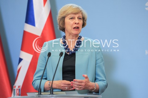  28.07.2016 WARSZAWA<br />WIZYTA PREMIER WIELKIEJ BRYTANII<br />N/Z PREMIER WIELKIEJ BRYTANII THERESA MAY<br /> 