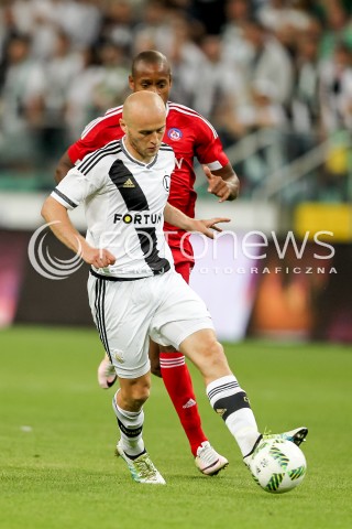  03.08.2016 WARSZAWA PILKA NOZNA STADION LEGII<br />FOOTBALL III RUNDA ELIMINACJI UEFA CHAMPIONS LEAGUE<br />MECZ LEGIA WARSZAWA - AS TRENCIN<br />N/Z MICHAL PAZDAN<br /> 