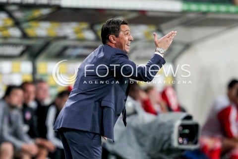  03.08.2016 WARSZAWA PILKA NOZNA STADION LEGII<br />FOOTBALL III RUNDA ELIMINACJI UEFA CHAMPIONS LEAGUE<br />MECZ LEGIA WARSZAWA - AS TRENCIN<br />N/Z BESNIK HASI TRENER SYLWETKA<br /> 