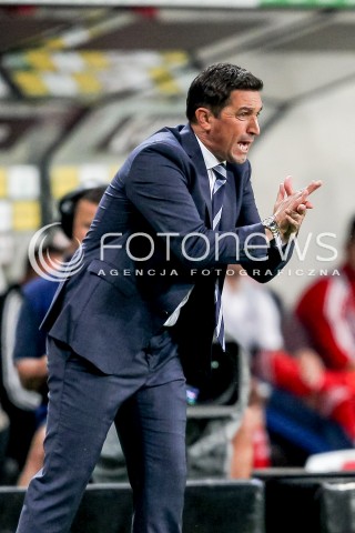  03.08.2016 WARSZAWA PILKA NOZNA STADION LEGII<br />FOOTBALL III RUNDA ELIMINACJI UEFA CHAMPIONS LEAGUE<br />MECZ LEGIA WARSZAWA - AS TRENCIN<br />N/Z BESNIK HASI TRENER SYLWETKA<br /> 