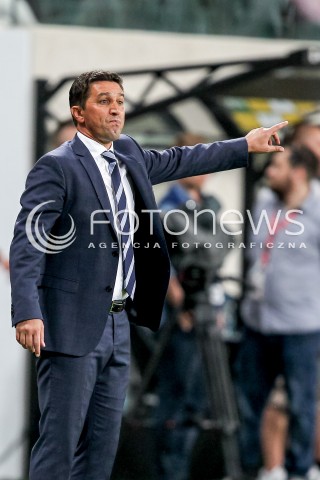  03.08.2016 WARSZAWA PILKA NOZNA STADION LEGII<br />FOOTBALL III RUNDA ELIMINACJI UEFA CHAMPIONS LEAGUE<br />MECZ LEGIA WARSZAWA - AS TRENCIN<br />N/Z BESNIK HASI TRENER SYLWETKA<br /> 