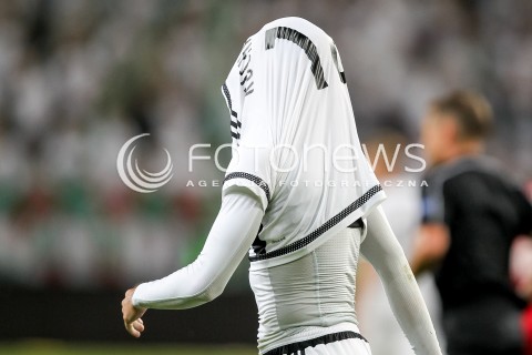  03.08.2016 WARSZAWA PILKA NOZNA STADION LEGII<br />FOOTBALL III RUNDA ELIMINACJI UEFA CHAMPIONS LEAGUE<br />MECZ LEGIA WARSZAWA - AS TRENCZYN<br />N/Z MICHAL KUCHARCZYK ZLOSC EMOCJE<br /> 