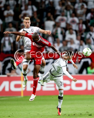 03.08.2016 WARSZAWA PILKA NOZNA STADION LEGII<br />FOOTBALL III RUNDA ELIMINACJI UEFA CHAMPIONS LEAGUE<br />MECZ LEGIA WARSZAWA - AS TRENCZYN<br />N/Z LUKASZ BROZ<br /> 