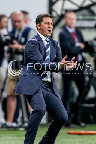  03.08.2016 WARSZAWA PILKA NOZNA STADION LEGII<br />FOOTBALL III RUNDA ELIMINACJI UEFA CHAMPIONS LEAGUE<br />MECZ LEGIA WARSZAWA - AS TRENCZYN<br />N/Z BESNIK HASI TRENER SYLWETKA<br /> 