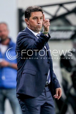  03.08.2016 WARSZAWA PILKA NOZNA STADION LEGII<br />FOOTBALL III RUNDA ELIMINACJI UEFA CHAMPIONS LEAGUE<br />MECZ LEGIA WARSZAWA - AS TRENCZYN<br />N/Z BESNIK HASI TRENER SYLWETKA<br /> 