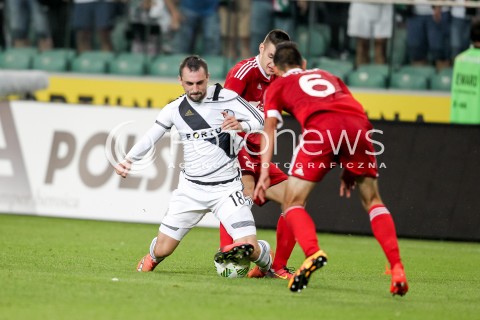  03.08.2016 WARSZAWA PILKA NOZNA STADION LEGII<br />FOOTBALL III RUNDA ELIMINACJI UEFA CHAMPIONS LEAGUE<br />MECZ LEGIA WARSZAWA - AS TRENCZYN<br />N/Z MICHAL KUCHARCZYK<br /> 