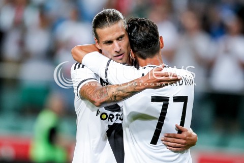  03.08.2016 WARSZAWA PILKA NOZNA STADION LEGII<br />FOOTBALL III RUNDA ELIMINACJI UEFA CHAMPIONS LEAGUE<br />MECZ LEGIA WARSZAWA - AS TRENCZYN<br />N/Z ALEKSANDAR PRIJOVIC MIHAIL ALEKSANDROV<br /> 