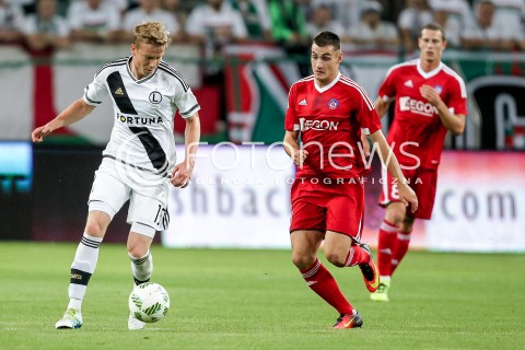  03.08.2016 WARSZAWA PILKA NOZNA STADION LEGII<br />FOOTBALL III RUNDA ELIMINACJI UEFA CHAMPIONS LEAGUE<br />MECZ LEGIA WARSZAWA - AS TRENCZYN<br />N/Z THIBAULT MOULIN<br /> 