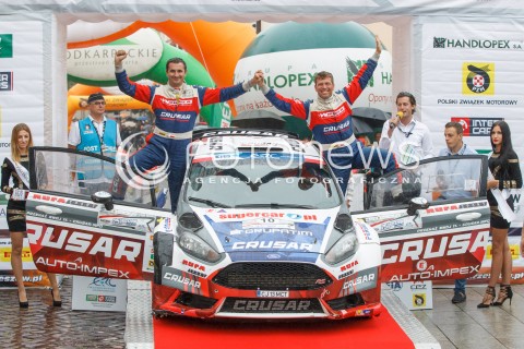  06.08.2016 RZESZOW<br />25. RAJD RZESZOWSKI<br />META I DEKORACJA ZAWODNIKOW<br />N/Z III MIEJSCE - GRZEGORZ GRZYB ROBERT HUNDLA<br /> 