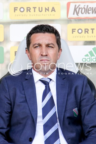  07.08.2016 WARSZAWA PILKA NOZNA <br />FOOTBALL EKSTRAKLASA STADION LEGII<br />MECZ LEGIA WARSZAWA - PIAST GLIWICE<br />N/Z TRENER LEGII BESNIK HASI<br /> 