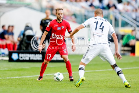  07.08.2016 WARSZAWA PILKA NOZNA <br />FOOTBALL EKSTRAKLASA STADION LEGII<br />MECZ LEGIA WARSZAWA - PIAST GLIWICE<br />N/Z SASA ZIVEC ADAM HLOUSEK<br /> 