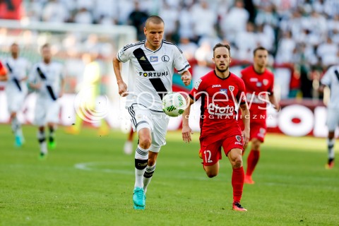  07.08.2016 WARSZAWA PILKA NOZNA <br />FOOTBALL EKSTRAKLASA STADION LEGII<br />MECZ LEGIA WARSZAWA - PIAST GLIWICE<br />N/Z ADAM HLOUSEK<br /> 