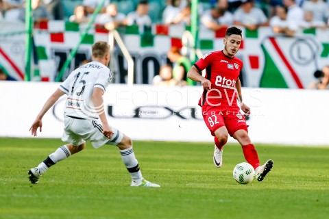  07.08.2016 WARSZAWA PILKA NOZNA <br />FOOTBALL EKSTRAKLASA STADION LEGII<br />MECZ LEGIA WARSZAWA - PIAST GLIWICE<br />N/Z MARTIN BUKATA MICHAL KOPCZYNSKI<br /> 
