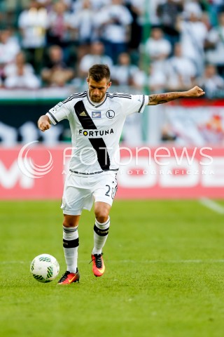  07.08.2016 WARSZAWA PILKA NOZNA <br />FOOTBALL EKSTRAKLASA STADION LEGII<br />MECZ LEGIA WARSZAWA - PIAST GLIWICE<br />N/Z LUKASZ BROZ<br /> 