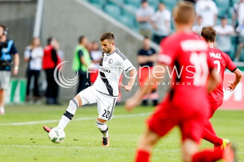  07.08.2016 WARSZAWA PILKA NOZNA <br />FOOTBALL EKSTRAKLASA STADION LEGII<br />MECZ LEGIA WARSZAWA - PIAST GLIWICE<br />N/Z LUKASZ BROZ<br /> 