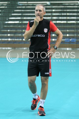  09.08.2016 RZESZOW<br />PIERWSZY W SEZONIE TRENING SIATKARZY ASSECO RESOVII RZESZOW<br />N/Z ANDRZEJ KOWAL - TRENER ( HEAD COACH ) <br /> 