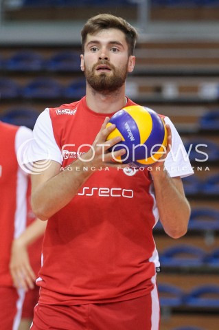  09.08.2016 RZESZOW<br />PIERWSZY W SEZONIE TRENING SIATKARZY ASSECO RESOVII RZESZOW<br />N/Z DAWID DRYJA <br /> 