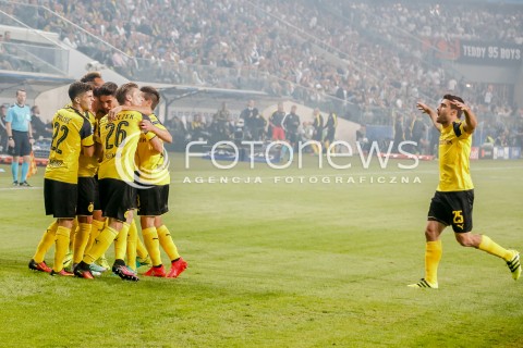  14.09.2016 WARSZAWA PILKA NOZNA <br />FOOTBALL LIGA MISTRZOW UEFA STADION LEGII<br />MECZ LEGIA WARSZAWA - BORUSSIA DORTMUND<br />N/Z RADOSC BRAMKA GOL DLA BORUSSI LUKASZ PISZCZEK SOKRATIS PAPASTATHOPOULOS<br /> 