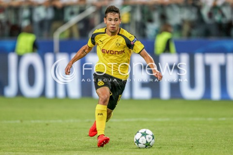  14.09.2016 WARSZAWA PILKA NOZNA <br />FOOTBALL LIGA MISTRZOW UEFA STADION LEGII<br />MECZ LEGIA WARSZAWA - BORUSSIA DORTMUND<br />N/Z RAPHAEL GUERREIRO<br /> 
