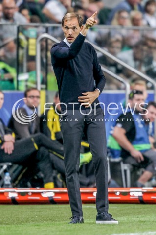  14.09.2016 WARSZAWA PILKA NOZNA <br />FOOTBALL LIGA MISTRZOW UEFA STADION LEGII<br />MECZ LEGIA WARSZAWA - BORUSSIA DORTMUND<br />N/Z THOMAS TUCHEL - TRENER BORUSSI ( HEAD COACH )<br /> 
