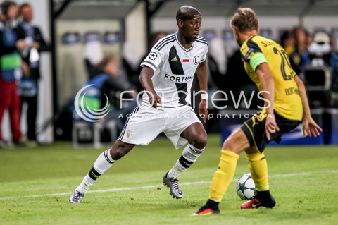  14.09.2016 WARSZAWA PILKA NOZNA <br />FOOTBALL LIGA MISTRZOW UEFA STADION LEGII<br />MECZ LEGIA WARSZAWA - BORUSSIA DORTMUND<br />N/Z STEEVEN LANGIL<br /> 