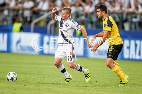  14.09.2016 WARSZAWA PILKA NOZNA <br />FOOTBALL LIGA MISTRZOW UEFA STADION LEGII<br />MECZ LEGIA WARSZAWA - BORUSSIA DORTMUND<br />N/Z THIBAULT MOULIN SOKRATIS PAPASTATHOPOULOS<br /> 