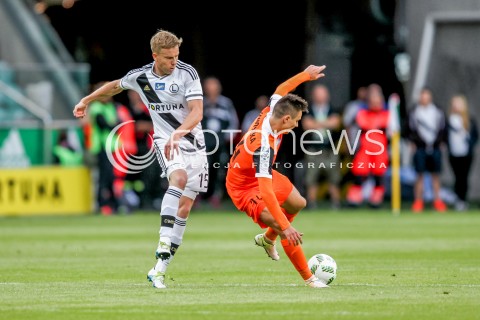  18.09.2016 WARSZAWA PILKA NOZNA <br />FOOTBALL EKSTRAKLASA STADION LEGII<br />MECZ LEGIA WARSZAWA - ZAGLEBIE LUBIN<br />N/Z MICHAL KOPCZYNSKI LUKASZ JANOSZKA<br /> 
