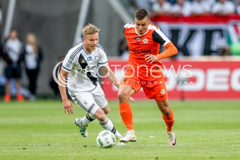  18.09.2016 WARSZAWA PILKA NOZNA <br />FOOTBALL EKSTRAKLASA STADION LEGII<br />MECZ LEGIA WARSZAWA - ZAGLEBIE LUBIN<br />N/Z LUKASZ JANOSZKA MICHAL KOPCZYNSKI<br /> 