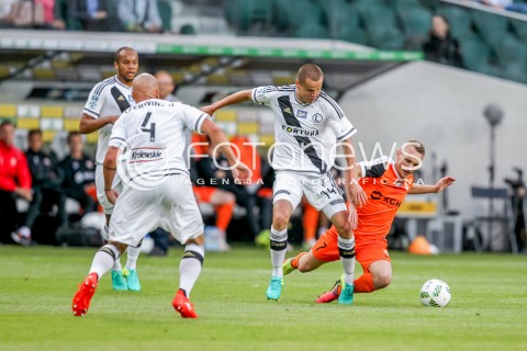  18.09.2016 WARSZAWA PILKA NOZNA <br />FOOTBALL EKSTRAKLASA STADION LEGII<br />MECZ LEGIA WARSZAWA - ZAGLEBIE LUBIN<br />N/Z ADAM HLOUSEK KRZYSZTOF JANUS<br /> 
