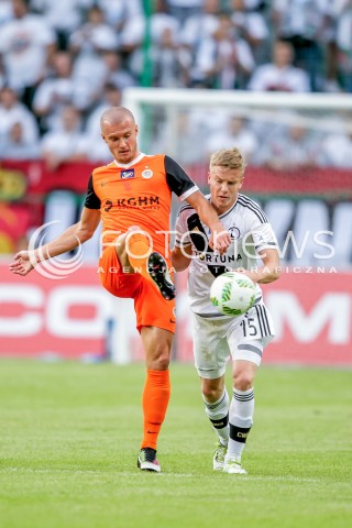  18.09.2016 WARSZAWA PILKA NOZNA <br />FOOTBALL EKSTRAKLASA STADION LEGII<br />MECZ LEGIA WARSZAWA - ZAGLEBIE LUBIN<br />N/Z MICHAL KOPCZYNSKI MARTIN NESPOR<br /> 