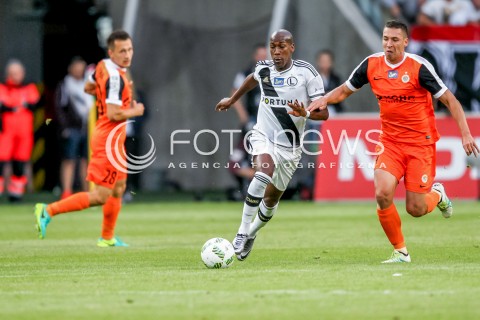  18.09.2016 WARSZAWA PILKA NOZNA <br />FOOTBALL EKSTRAKLASA STADION LEGII<br />MECZ LEGIA WARSZAWA - ZAGLEBIE LUBIN<br />N/Z STEEVEN LANGIL JAKUB TOSIK<br /> 