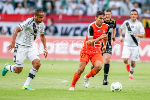  18.09.2016 WARSZAWA PILKA NOZNA <br />FOOTBALL EKSTRAKLASA STADION LEGII<br />MECZ LEGIA WARSZAWA - ZAGLEBIE LUBIN<br />N/Z MICHAL PAPADOPULOS STEEVEN LANGIL<br /> 