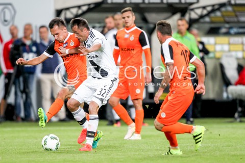  18.09.2016 WARSZAWA PILKA NOZNA <br />FOOTBALL EKSTRAKLASA STADION LEGII<br />MECZ LEGIA WARSZAWA - ZAGLEBIE LUBIN<br />N/Z MIROSLAV RADOVIC DJORDJE COTRA<br /> 