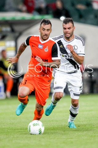  18.09.2016 WARSZAWA PILKA NOZNA <br />FOOTBALL EKSTRAKLASA STADION LEGII<br />MECZ LEGIA WARSZAWA - ZAGLEBIE LUBIN<br />N/Z RADOSLAW CIERZNIAK NEMANJA NIKOLIC<br /> 